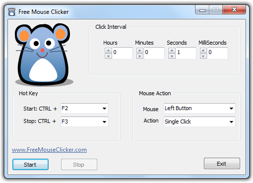 free mouse clicker screenshot