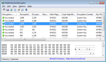 DataProtectionDecryptor Screenshot